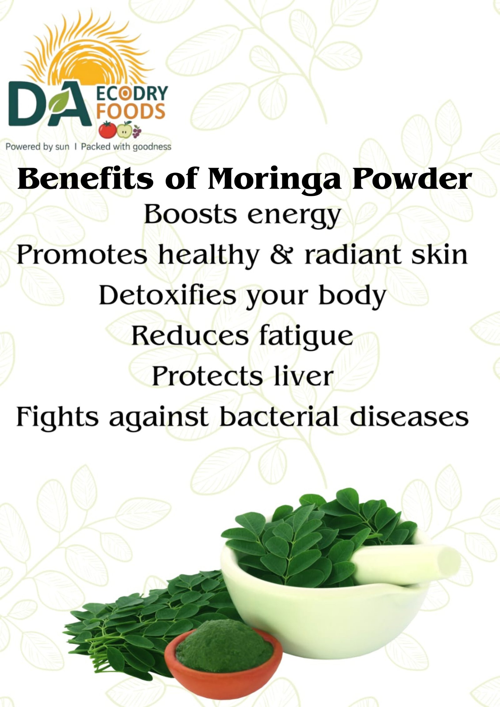 Moringa Powder - Sun Dried